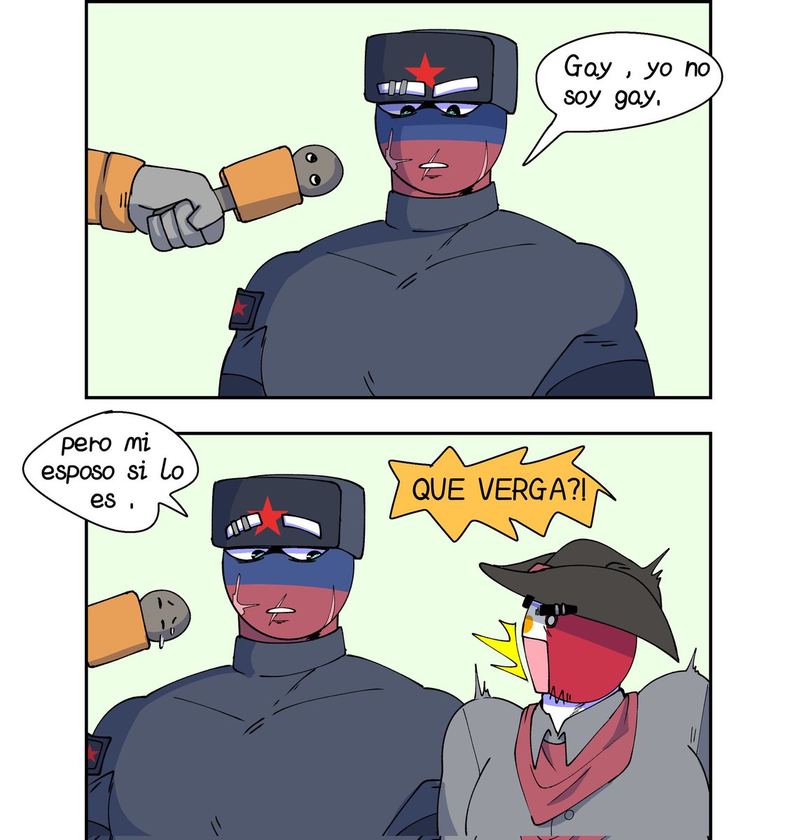 Hacedor18Sex's tweet photo. Asta aquí mi reporte Joaquín 🗣️.

#countryhumans #countryhumansmexico #contryhumansrusia https://t.co/8cUUciXNaq