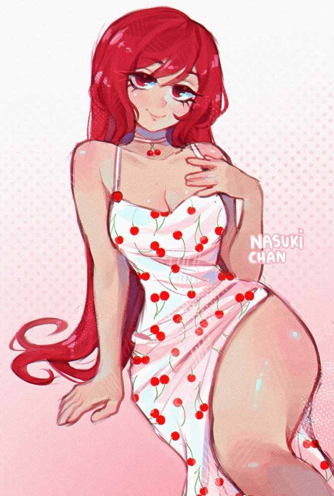 Cherry in a cherry dress 🍒 
#art #oc