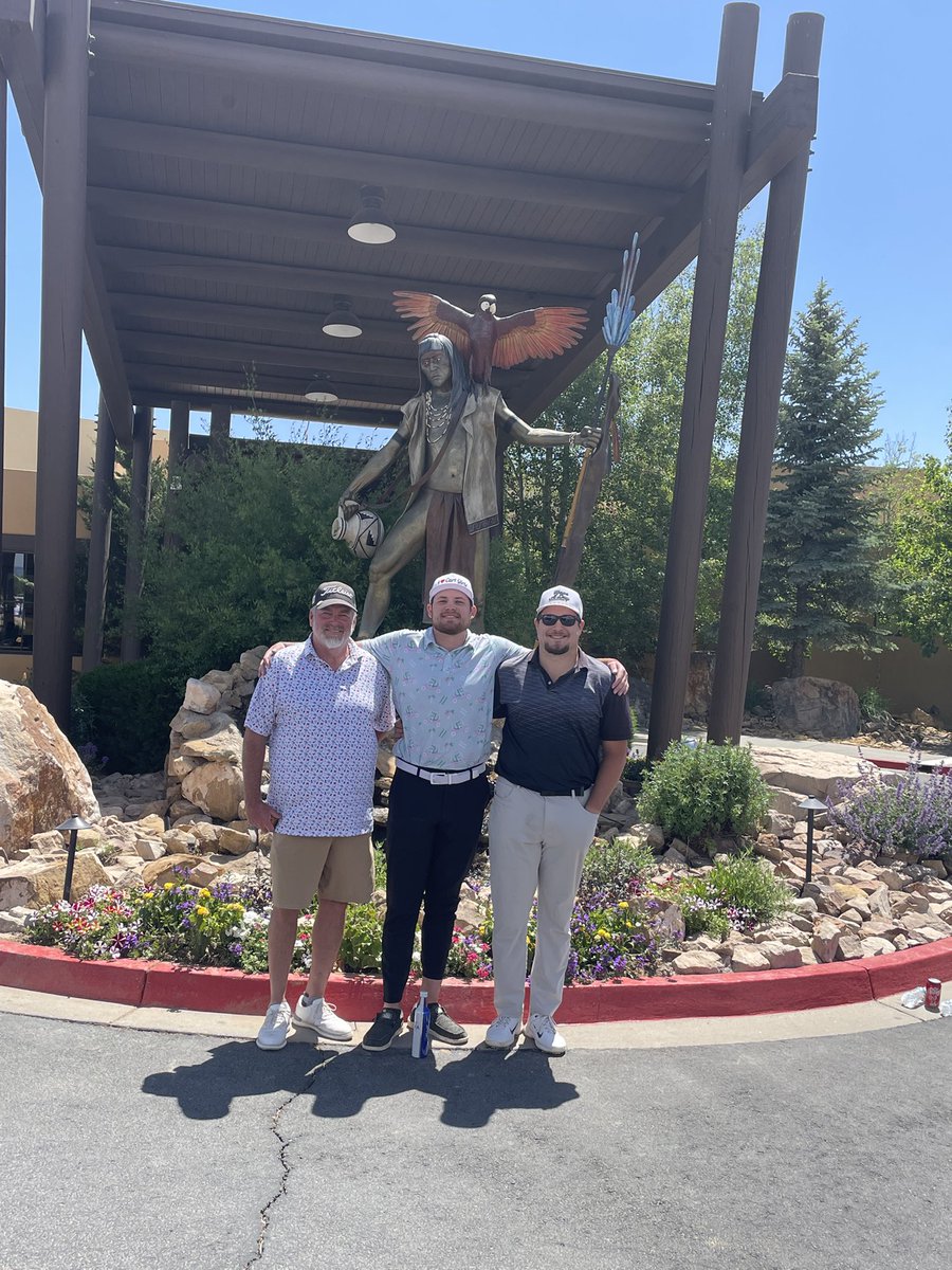 McCookJay's tweet photo. Golf Trip to NM
Year 6 for Grant and I
Year 4 for Garrison
1st day Ruidoso NM Rainmaker Course
Garrison 79
Grant 80
Dad 81

Today Inn of the Mt Gods
Dad 78
Garrison &amp; Grant 83 https://t.co/xm1jUpxOKa