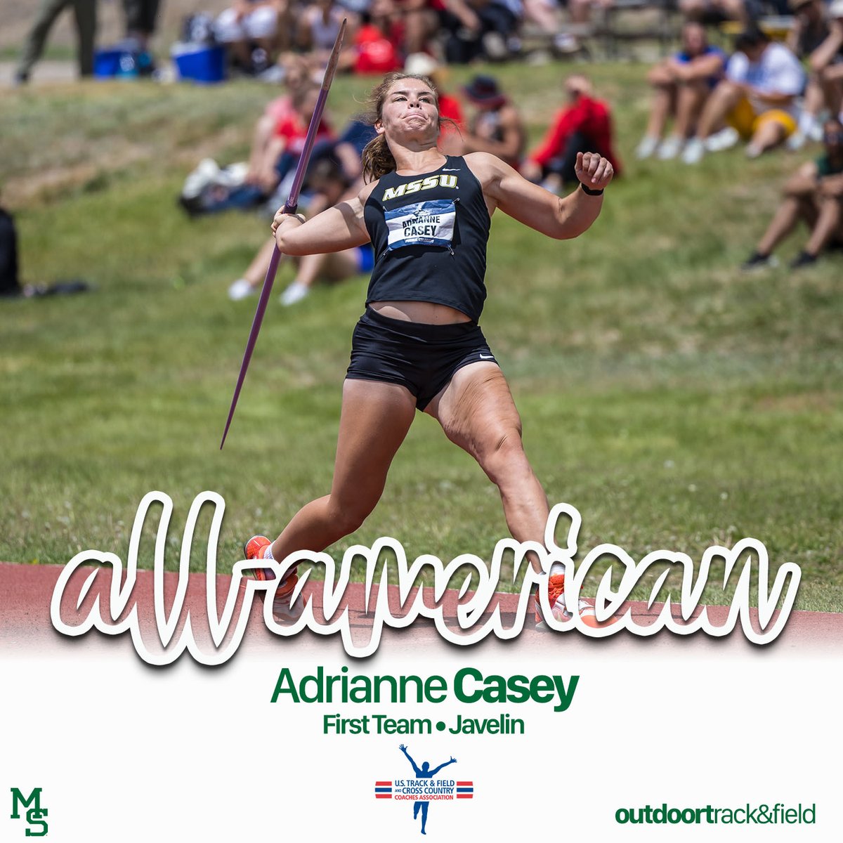 2025 NCAA DII USTFCCCA All-American 🇺🇸🦁

First Team ✨
Adrianne Casey | Women's Javelin