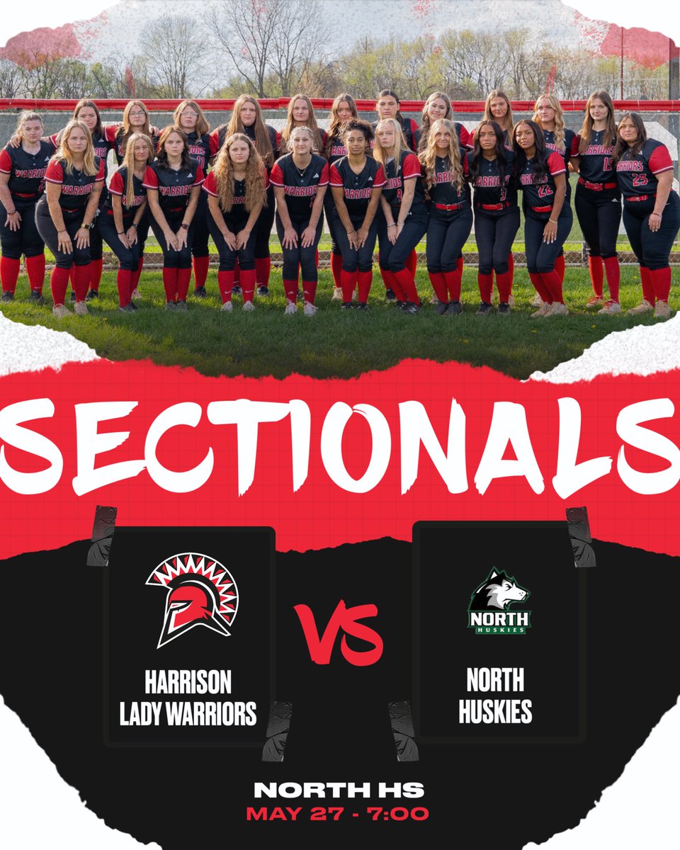 🚨SECTIONALS!🚨

Good luck to the Softball team tonight in the Sectional Semifinal against North. 

⏰7:00
📍North HS