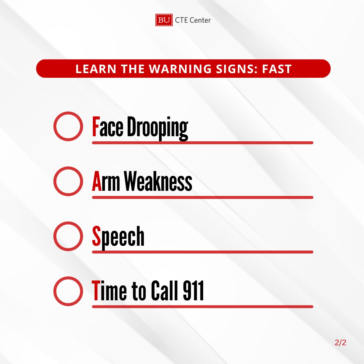 May is Stroke Awareness Month. Swipe to see resources and learn the warning signs of a stroke.