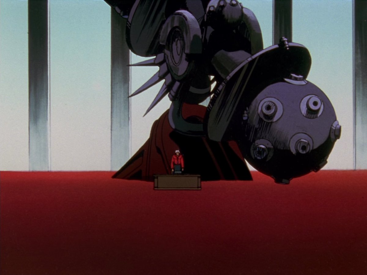 the red floor of akio's room reminds me of a sea of blood