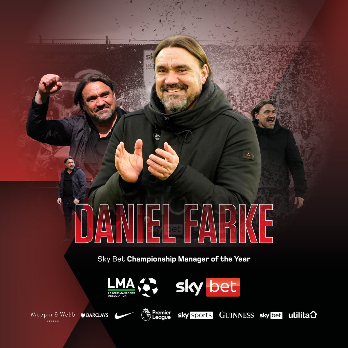 LMA (@lma_managers) on Twitter photo Congratulations to <a href="/LUFC/">Leeds United (C)</a> manager Daniel Farke on winning the Sky Bet Championship Manager of the Year! ๐
#LMAAnnualAwards | <a href="/SkyBet/">Sky Bet</a> | <a href="/SkyBetChamp/">Sky Bet Championship</a> Congratulations to <a href="/LUFC/">Leeds United (C)</a> manager Daniel Farke on winning the Sky Bet Championship Manager of the Year! ๐
#LMAAnnualAwards | <a href="/SkyBet/">Sky Bet</a> | <a href="/SkyBetChamp/">Sky Bet Championship</a>