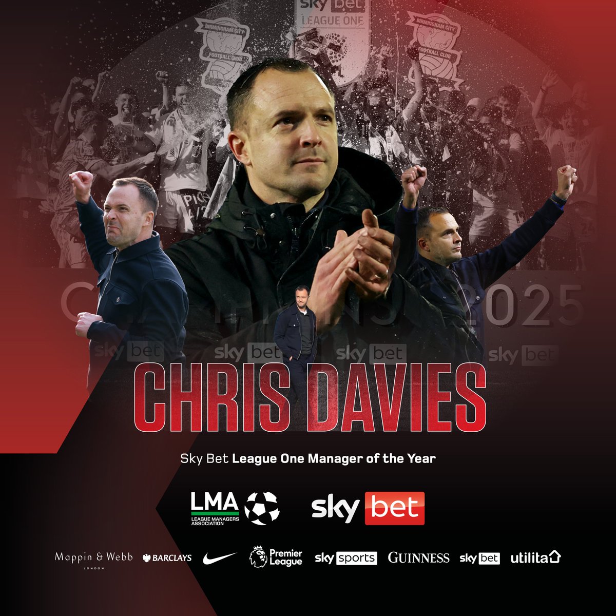 LMA (@lma_managers) on Twitter photo Congratulations to <a href="/BCFC/">(C) Birmingham City FC</a> manager Chris Davies on winning the Sky Bet League One Manager of the Year! ๐
#LMAAnnualAwards | <a href="/SkyBet/">Sky Bet</a> | <a href="/SkyBetLeagueOne/">Sky Bet League One</a> Congratulations to <a href="/BCFC/">(C) Birmingham City FC</a> manager Chris Davies on winning the Sky Bet League One Manager of the Year! ๐
#LMAAnnualAwards | <a href="/SkyBet/">Sky Bet</a> | <a href="/SkyBetLeagueOne/">Sky Bet League One</a>