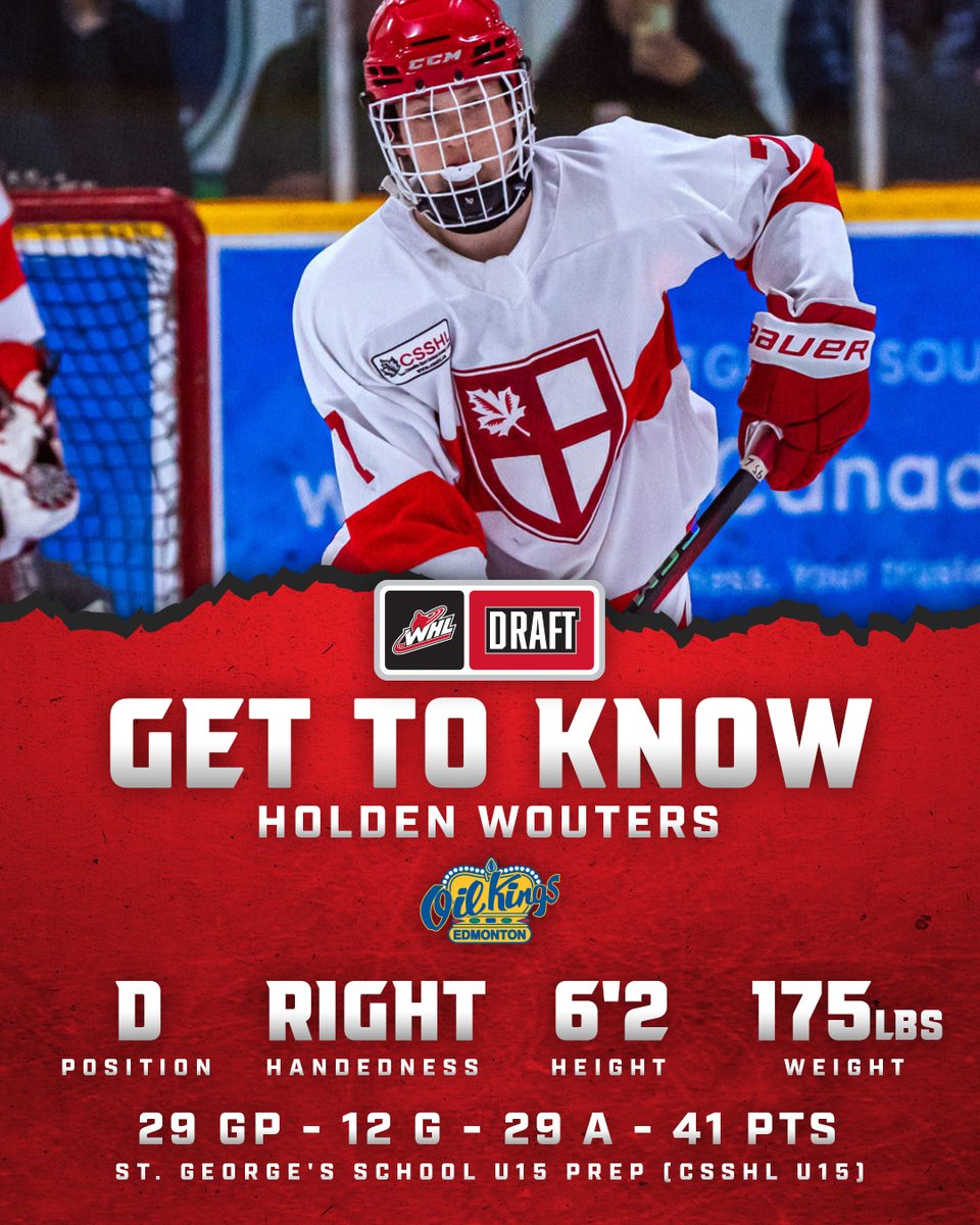 TheWHL's tweet image. Say hello to Mr. Second Overall!👋

@EdmOilKings | @CSSHL | #WHLDraft