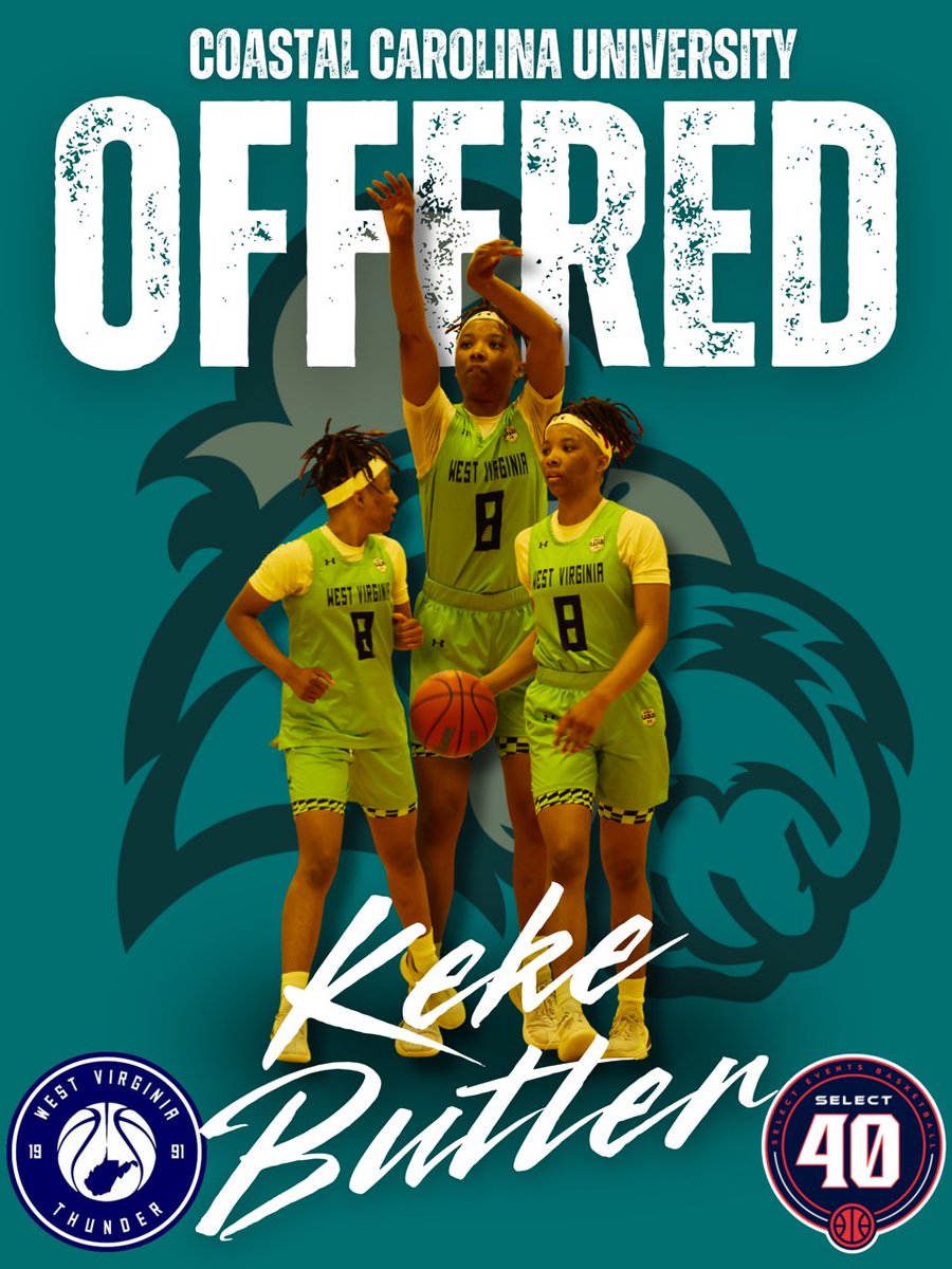 West Virginia Thunder S40 17U (Perry) (@wvthunders4017u) on Twitter photo Ke’adriah Butler ‘26 ( <a href="/cbg_driah/">ke’adriah butler .</a> ) has picked up another offer at Coastal Carolina University!
#WVThunderFam | ⚡️⚡️ Ke’adriah Butler ‘26 ( <a href="/cbg_driah/">ke’adriah butler .</a> ) has picked up another offer at Coastal Carolina University!
#WVThunderFam | ⚡️⚡️