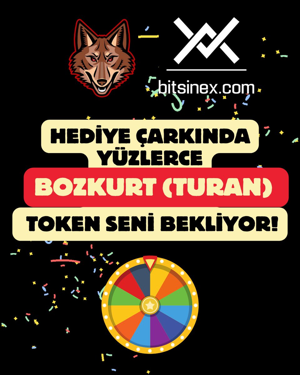 <a href="/bitsinex/">Bitsinex</a> &amp; <a href="/Bozkurt_Turan_X/">Bozkurt (TURAN)</a> işbirliğiyle yüzlerce token kazanmaya hazır mısın!? 💰🐺🇹🇷

👉 bitsinex.com/lucky-kids-whe…

#BozkurtTuranToken #BozkurtToken $TURAN #TürkMitolojisi #TürkKültürü #Bozkurt #Turan #KriptoPara #Token #Crypto #Web3 #Blockchain #TürkTarihi #HediyeÇarkı