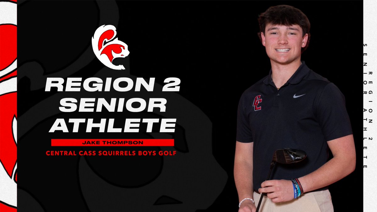 Great day for the Squirrels Boys Golf team! Got 2nd place shooting a new school record of 291! And Jake Thompson took home Region 2 Senior Athlete honors! #squirrelpride