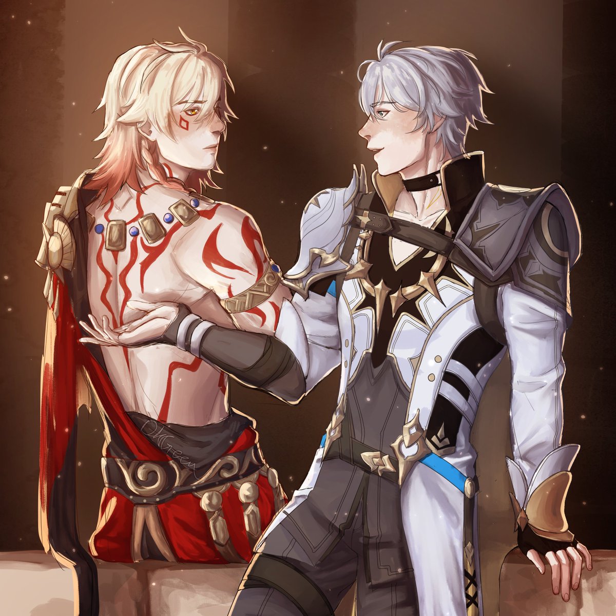 I almost forgot to add red to mydei's hair again!
-
#mydei #mydeimos #phainon #phaidei #myphai #honkaistarrail #hoyoverse #hsr