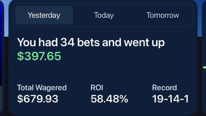 Since I started +EV betting, days like this have been happening consistently! 💰

People that don't +EV bet, probably just don't understand it... This thread is for those people 🧵