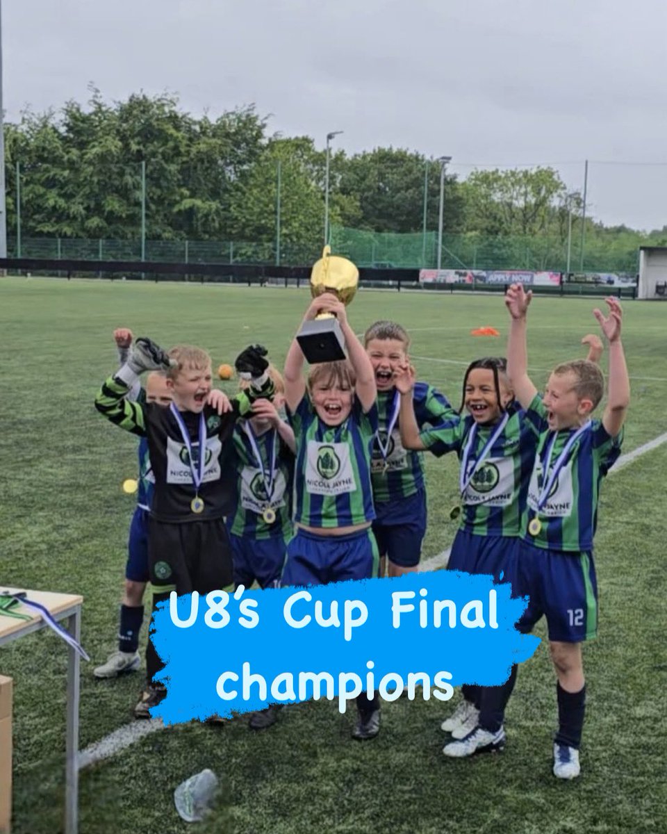 A big well done to our players and coaches from the u8’s yesterday on winning their Cup Final 👏🏼🏆💙💚🥳 #cupfinal #cupfinalwinners #woodleyalbion⚽️💙💚⚽️