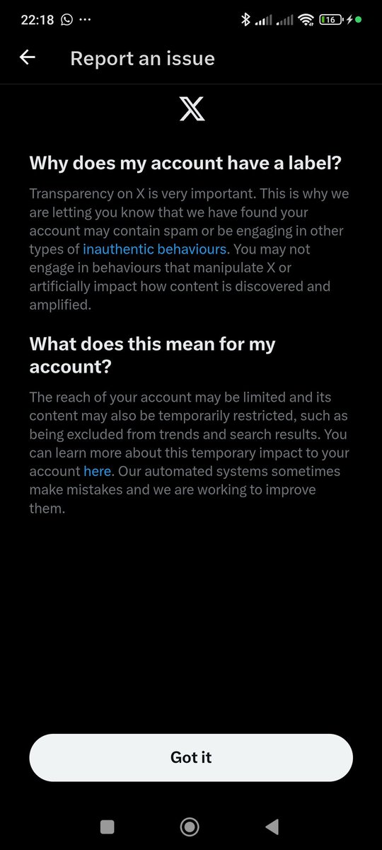 Can anyone explain this? <a href="/X/">X</a> #inauthenticbehaviours