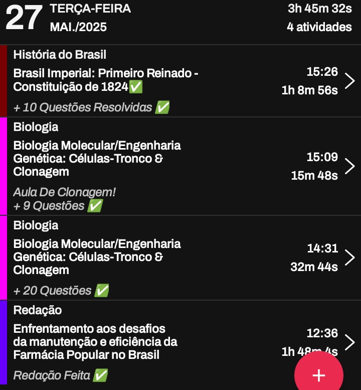 _abisma's tweet image. #studyvlog 27.05.25 
- hj foi TUDO ✨✨
- produtividade voltandoooo 💯