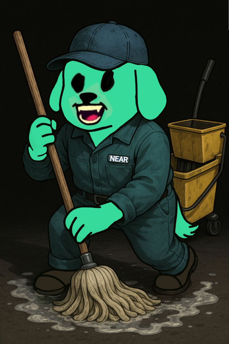 He mops today, he leads tomorrow.
Every ecosystem needs its janitor — steady, unseen, essential.

BELIEVE IN THE JANITOR ❤️‍🔥🔥