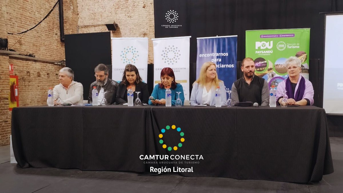 CamturUruguay's tweet photo. Este lunes se realizó en Paysandú una nueva edición de #CAMTURConecta Litoral.
Una jornada que reunió a autoridades, direcciones de turismo, asociaciones y emprendimientos de Paysandú, Salto, Río Negro y Soriano. https://t.co/BLyVQk7C6w