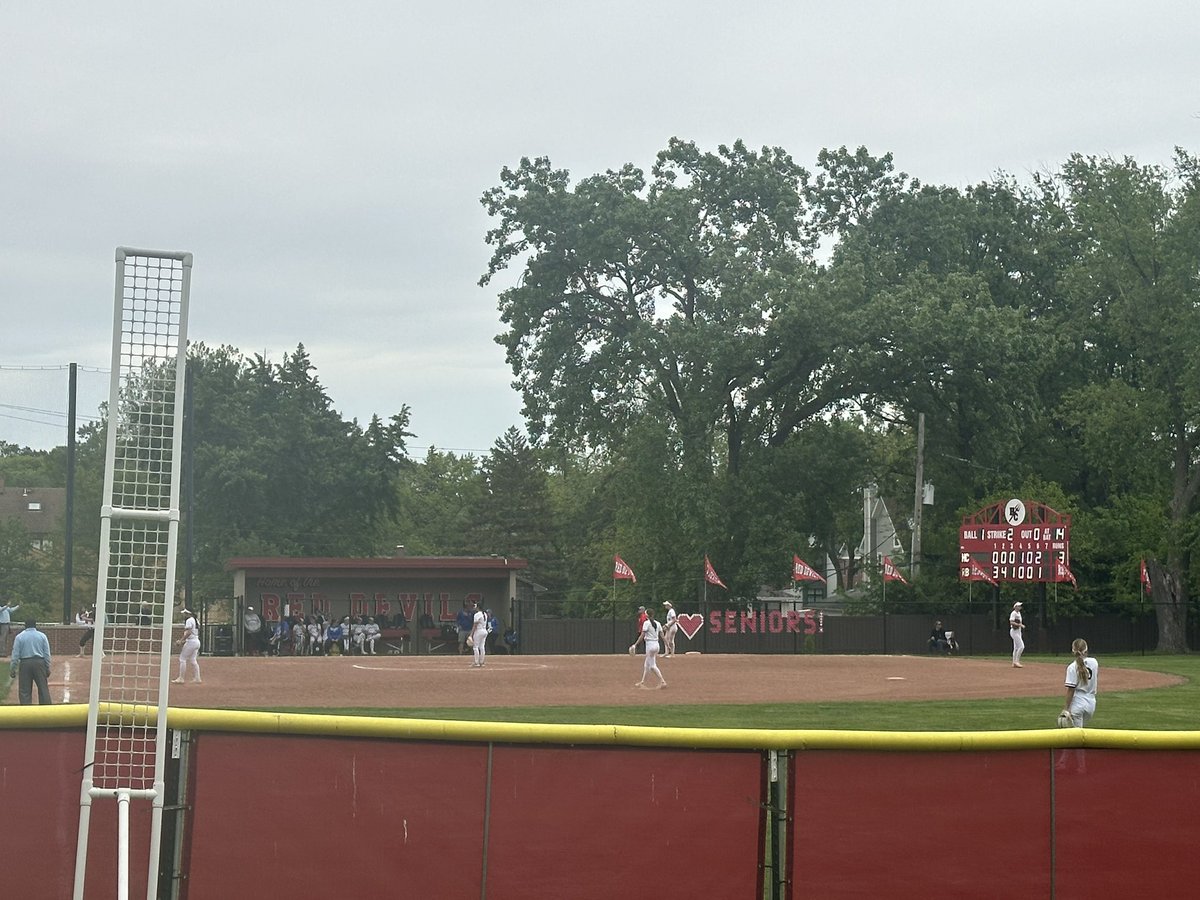 Softball taking on Hinsdale Central for IHSA Regionals.  GO BULLDOGS!!