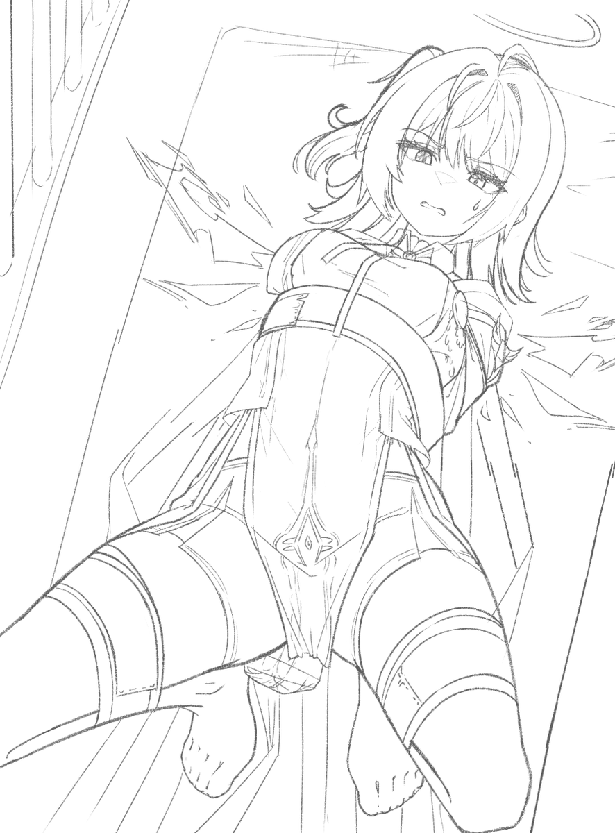 BT3212637's tweet photo. WIP-Exusiai in Arknights
This character's outfit is too hard to draw. 😣💥 https://t.co/il6rCMCaLU