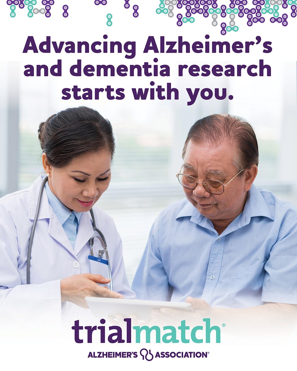 Participation in research studies is critical to finding new ways to treat, diagnose and prevent dementia. Learn how you can play an important part in advancing dementia science through TrialMatch, our free research study matching service: alz.org/trialmatch