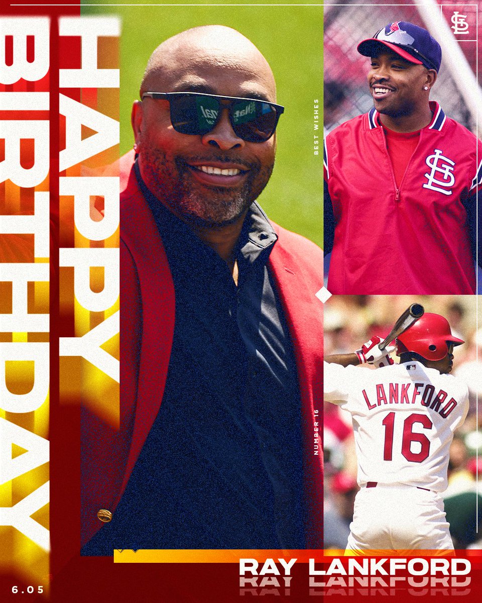 Happy Birthday to Cardinals Hall of Fame outfielder Ray Lankford!