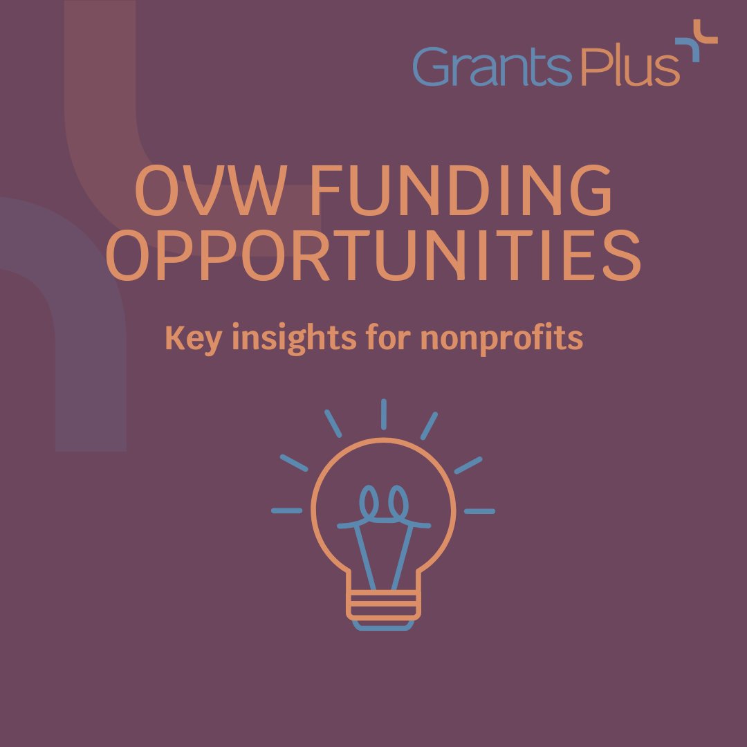 grantsplus's tweet photo. 🔆Now live: Key insights for nonprofits considering 2025 OVW funding opportunities.

Read the full article: https://t.co/wyRmu9xtth https://t.co/9hWvAvJm1I