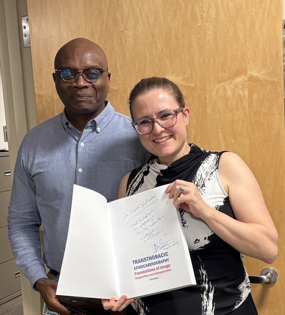 Sarah Birkhoelzer @sarah.theheartdoc (@birkhoelzers) on Twitter photo What an honour to receive a signed copy from the mastermind himself <a href="/bebulwer/">Bernard E Bulwer</a> <a href="/BrighamWomens/">Brigham and Women's Hospital</a> #Boston
Transthoracic Echo
Foundation & Interpretation
This book is a must have for all echo enthusiasts #CardioTwitter What an honour to receive a signed copy from the mastermind himself <a href="/bebulwer/">Bernard E Bulwer</a> <a href="/BrighamWomens/">Brigham and Women's Hospital</a> #Boston
Transthoracic Echo
Foundation & Interpretation
This book is a must have for all echo enthusiasts #CardioTwitter