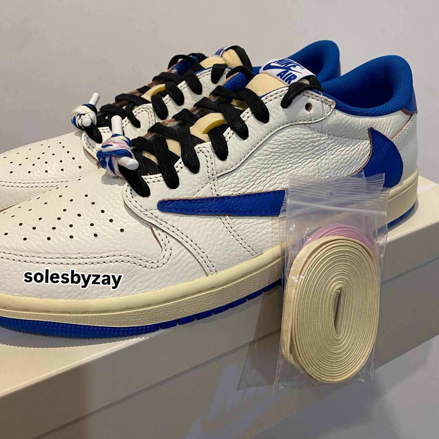 Travis Scott Fragment×NikeAJ1LowMilitary Jordan 1 Retro Low OG SP Fragment x Travis Scott Men's