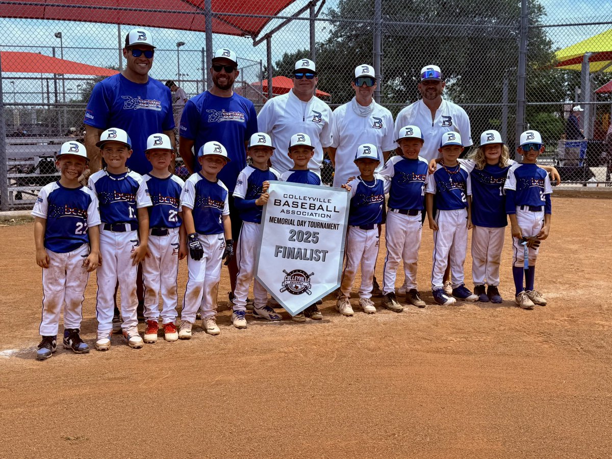 TCRYBA's tweet photo. 🥈FINALIST🥈

Congrats to 7U Crenshaw All-Stars on a 2nd place finish in the Medal Bracket at the Colleyville Memorial Day All-Star Tournament! https://t.co/q2xKnSYxuW