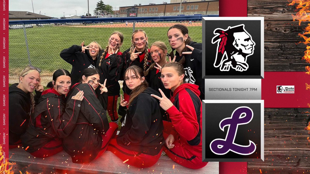 7pm tonight at West Wash! First round of sectionals! Let’s Go Braves!! <a href="/bordenathletics/">Borden Athletics</a>