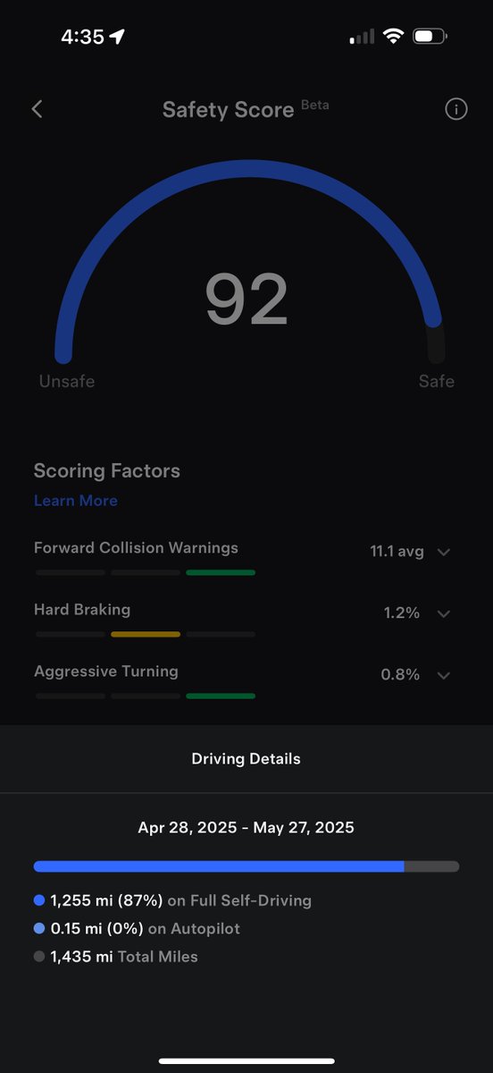 carp_or_die's tweet image. FSD is tanking my score! What score drops, insurance goes up to offset the discount for FSD usage. Come on @Tesla!