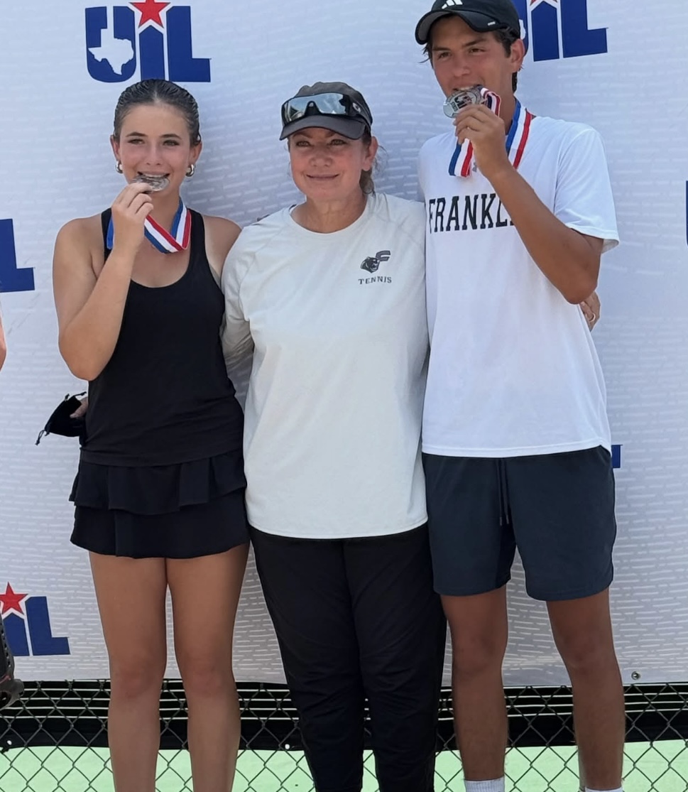 El Paso ISD (@elpaso_isd) on Twitter photo We’re incredibly proud of Kendall Olivas and Ayden Fraire from the <a href="/TXFHSCougars/">Franklin High School</a> Tennis Team for earning 2nd place in Mixed Doubles at the 6A State Tennis Tournament!🥈🌟 Let’s celebrate this dynamic duo’s incredible season by making a racket 🎾 in the comments!🎊 #ItStartsWithUs We’re incredibly proud of Kendall Olivas and Ayden Fraire from the <a href="/TXFHSCougars/">Franklin High School</a> Tennis Team for earning 2nd place in Mixed Doubles at the 6A State Tennis Tournament!🥈🌟 Let’s celebrate this dynamic duo’s incredible season by making a racket 🎾 in the comments!🎊 #ItStartsWithUs