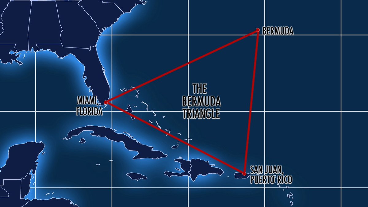 PrjctBlackl1ght's tweet image. I wonder when the Bermuda triangle stopped working. Not a lot of drama there anymore. 

#BermudaTriangle #ConspiracyTheory #UnsolvedMysteries #WhatHappened #StrangeButTrue #MissingTime #MysteryMonday #WeirdHistory