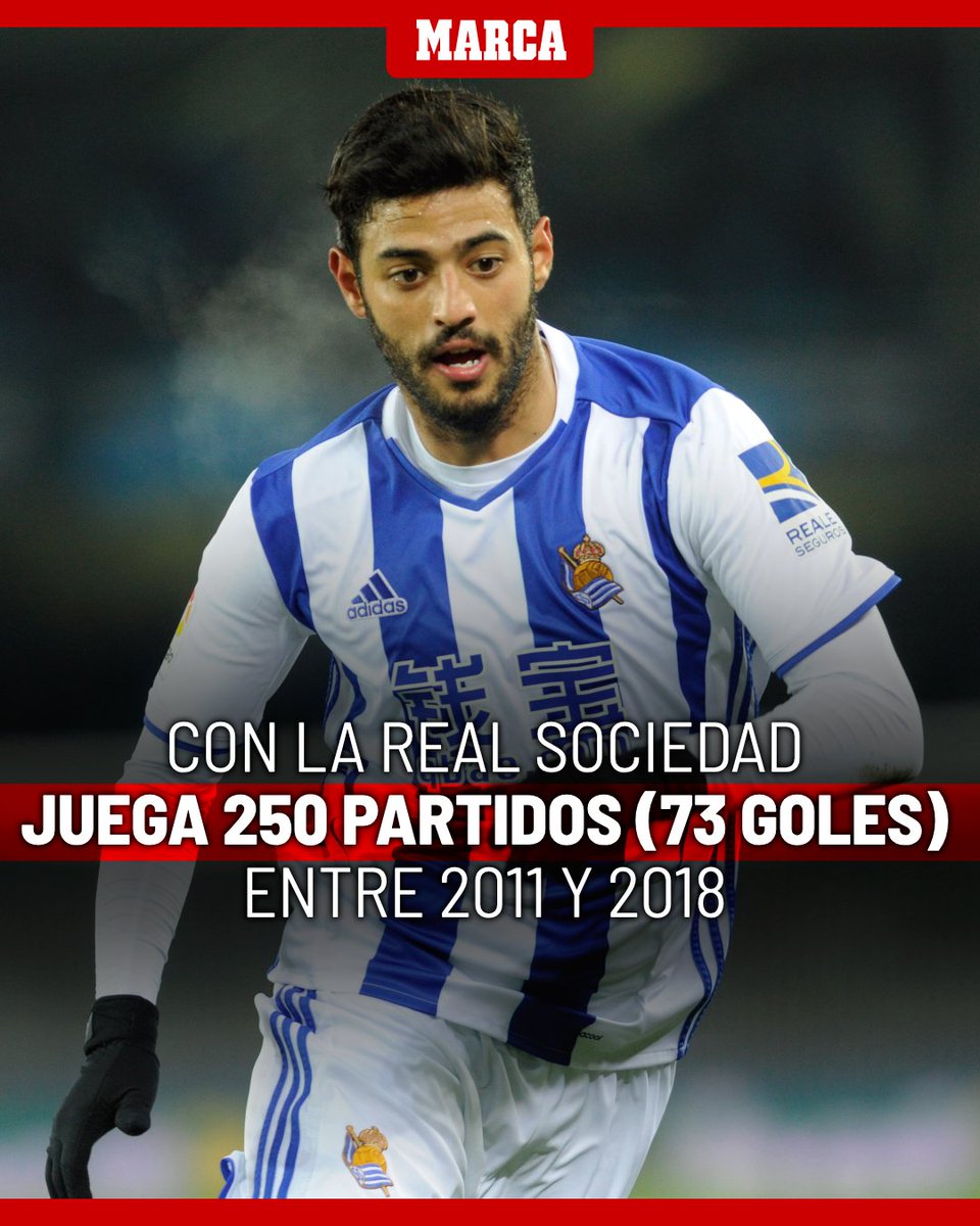 marca's tweet photo. 🚨 Carlos Vela cuelga las botas 🚨

🫡 El mexicano dejó su sello en tres equipos de LaLiga 🇲🇽

🤔 Hay un cuarto, pero es probable que no recuerdes que pasó por él. ¿Te acuerdas de cuál es?

Mucha suerte para el futuro, Carlos 👏🏾 https://t.co/8O7QF7uOG5