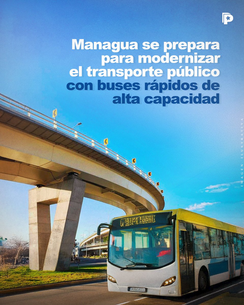 🚍El nuevo sistema BRT recorrerá 25 km desde Ciudad Sandino hasta la Garita Norte en Tipitapa, con buses rápidos de hasta 180 pasajeros, carriles exclusivos y estaciones definidas. Más agilidad, mejor movilidad para todos. 🇳🇮
