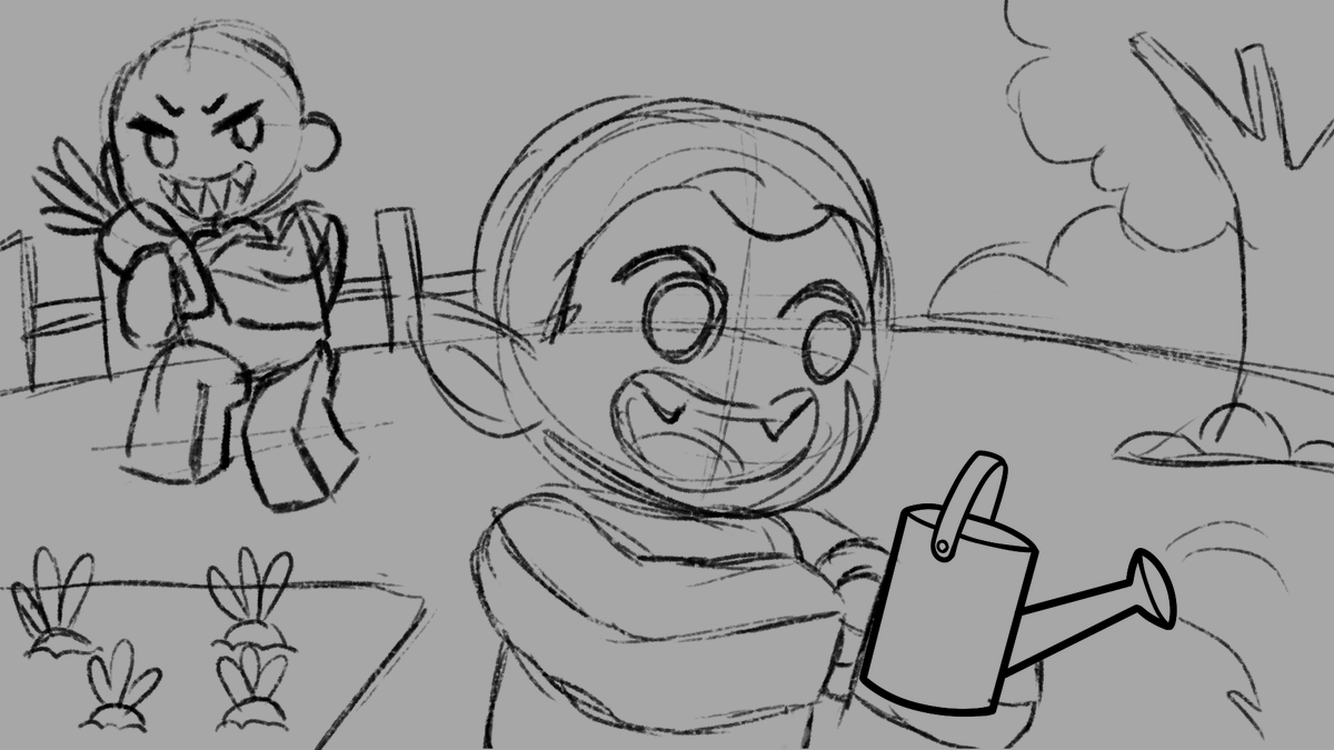 pnglife's tweet image. sketch vs final 🥕 #robloxthumbnail
