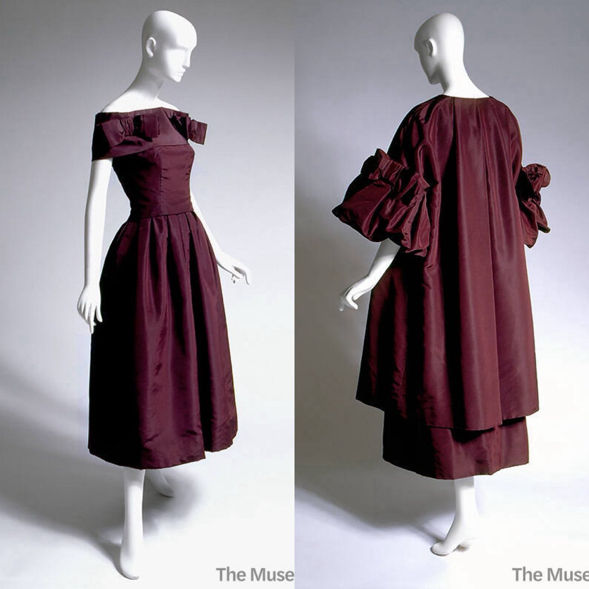 Dr Kate Strasdin (@katestrasdin) on Twitter photo In another episode of ‘I love that matching coat’ I bring you this mid #1950s Dior ensemble which includes, in addition, a matching shoulder stole, all in this rich burgundy silk <a href="/museumatFIT/">Museum at FIT</a> #fashionhistory In another episode of ‘I love that matching coat’ I bring you this mid #1950s Dior ensemble which includes, in addition, a matching shoulder stole, all in this rich burgundy silk <a href="/museumatFIT/">Museum at FIT</a> #fashionhistory