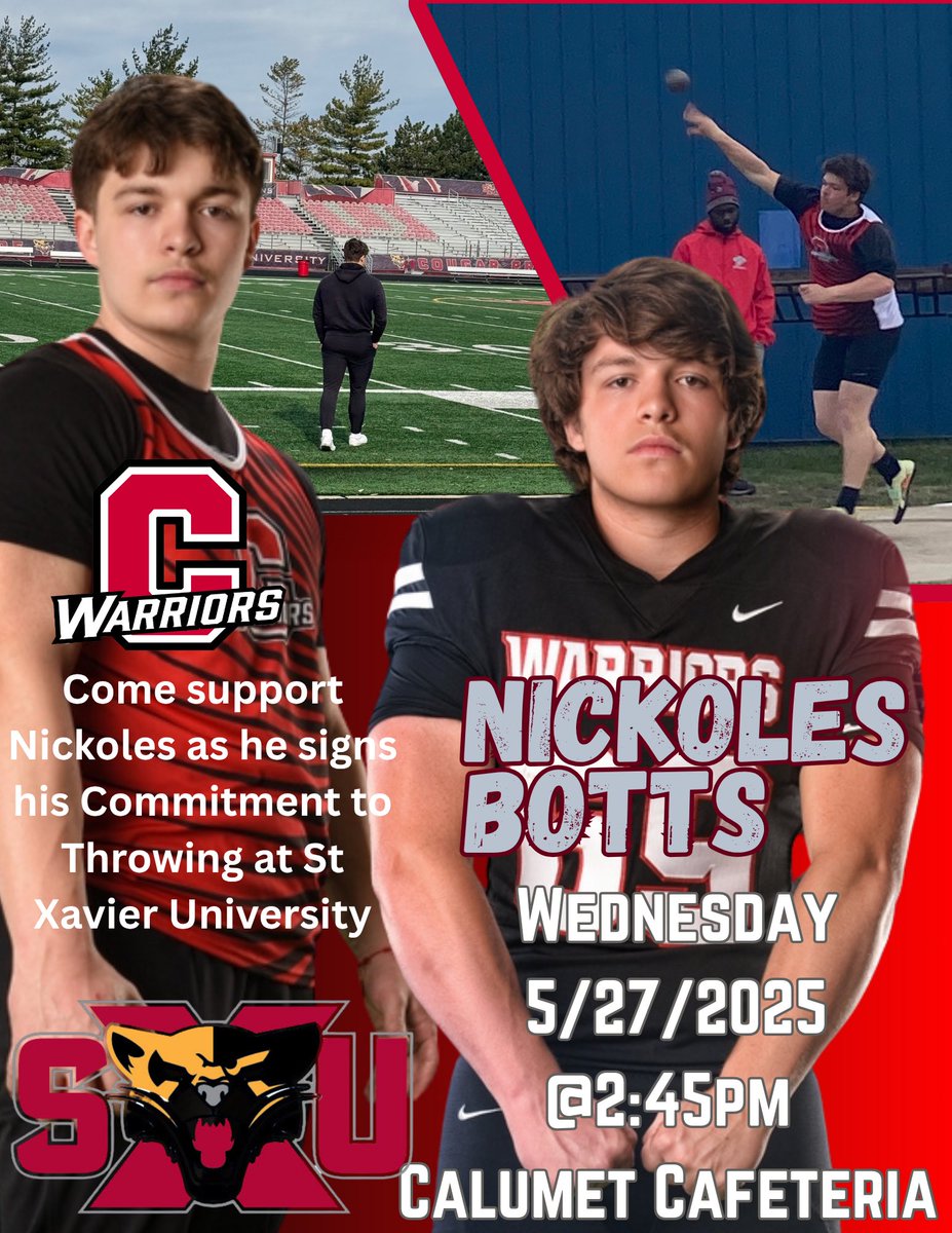 Come celebrate <a href="/NickolesLatham/">Nickoles botts</a> tomorrow after school! <a href="/TechCalumet/">Calumet New Tech Football</a>