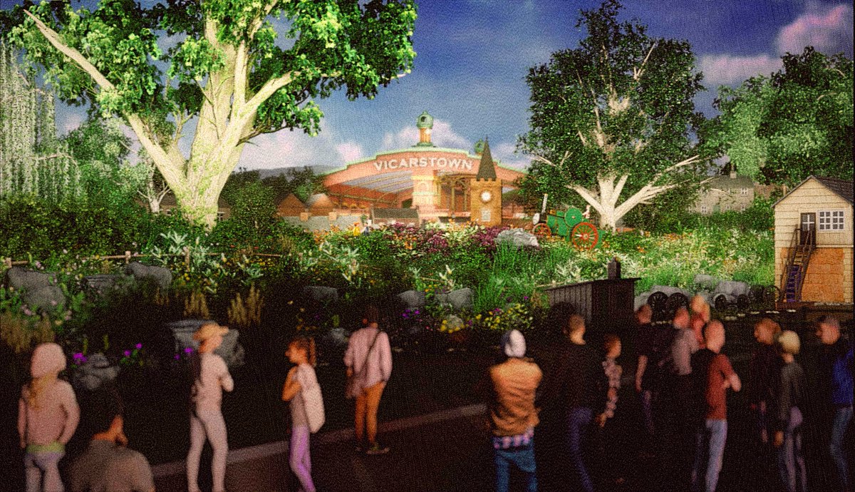 Journey Through Sodor - Load Area (1999) 

Before the opening of the attraction in August of 1998, Imagineers went to show director David Mitton for assistance in the design &amp; development of the Vicarstown loading area set, along with most of the ride scenes as well. 

(Fiction)