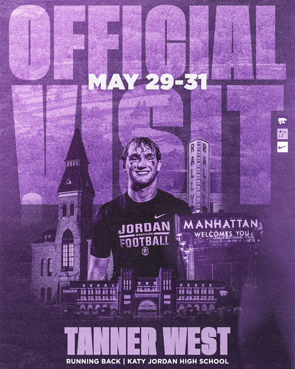 Tanner West (@tanner_west5) on Twitter photo Excited to be in Manhattan for my OV!! <a href="/KStateFB/">K-State Football</a> <a href="/CoachKli/">Chris Klieman</a> <a href="/_CoachMattWells/">Matt Wells</a> <a href="/CoachAnderson15/">Coach Brian Anderson</a> <a href="/spedbraet/">Taylor Braet</a> <a href="/JHSWarriors_FB/">Katy Jordan Football</a> <a href="/CoachA_Moe/">Anthony Moore</a> <a href="/CoachMbu/">Bradley Mbu, MBA</a> <a href="/Perroni247/">Brian Perroni</a> Excited to be in Manhattan for my OV!! <a href="/KStateFB/">K-State Football</a> <a href="/CoachKli/">Chris Klieman</a> <a href="/_CoachMattWells/">Matt Wells</a> <a href="/CoachAnderson15/">Coach Brian Anderson</a> <a href="/spedbraet/">Taylor Braet</a> <a href="/JHSWarriors_FB/">Katy Jordan Football</a> <a href="/CoachA_Moe/">Anthony Moore</a> <a href="/CoachMbu/">Bradley Mbu, MBA</a> <a href="/Perroni247/">Brian Perroni</a>