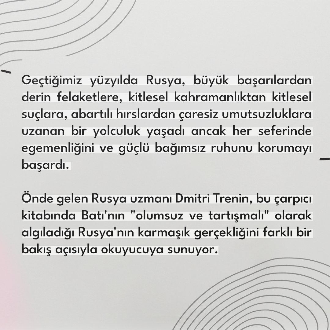 #PolitikTarih serimizin yeni kitabı Rusya, serinin takipçilerine yeni bir hikaye anlatıyor.