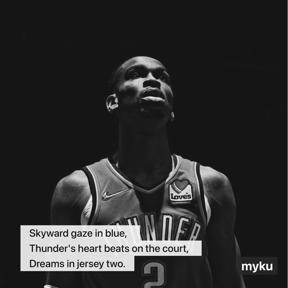Myku_Media's tweet photo. Congratulations to @shaiglalex for winning the 2024-2025 NBA MVP award! #nba #shai #mvp #okc #sports #basketball #okcthunder #myku @Mykuapp https://t.co/fkorPnakSQ