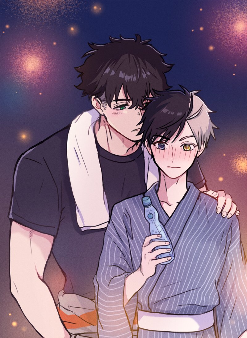 School Meets Geek アカクソメル かめさく 🐢🌸 you are amazing #togasaku