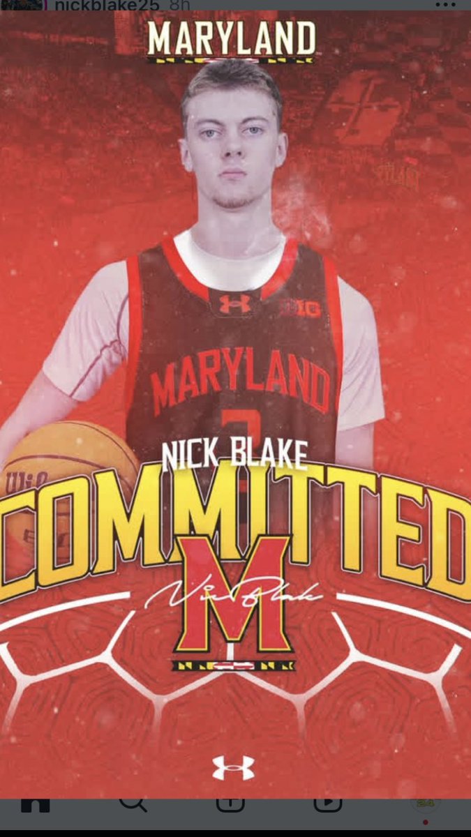 <a href="/RiseCircuit/">UA Rise Circuit</a> congrats Elite 24 alumni Nick Blake on his commitment to Maryland!!!! Cannot wait to watch you! Go Terps