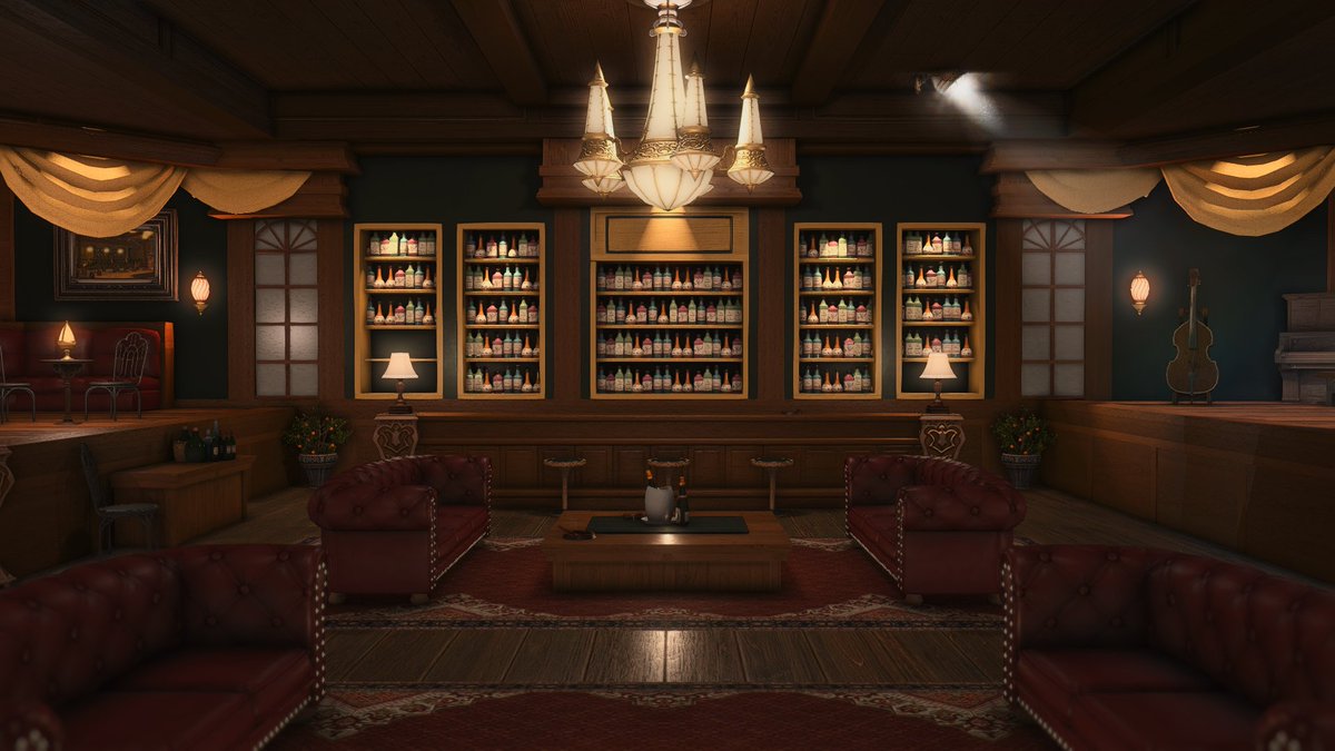 SallySnow_'s tweet photo. "Downtown Speakeasy"🥂
[Large]

Video Showcase/Tour: https://t.co/dJznO3VIDq
More pics here: https://t.co/6DKaRD8Cz6

#FF14 #ffxiv #ff14housing #ffxivhousing #HousingEden  #FF14Housing #hgxiv #sallysnowhousing https://t.co/XE0O3dVm8I