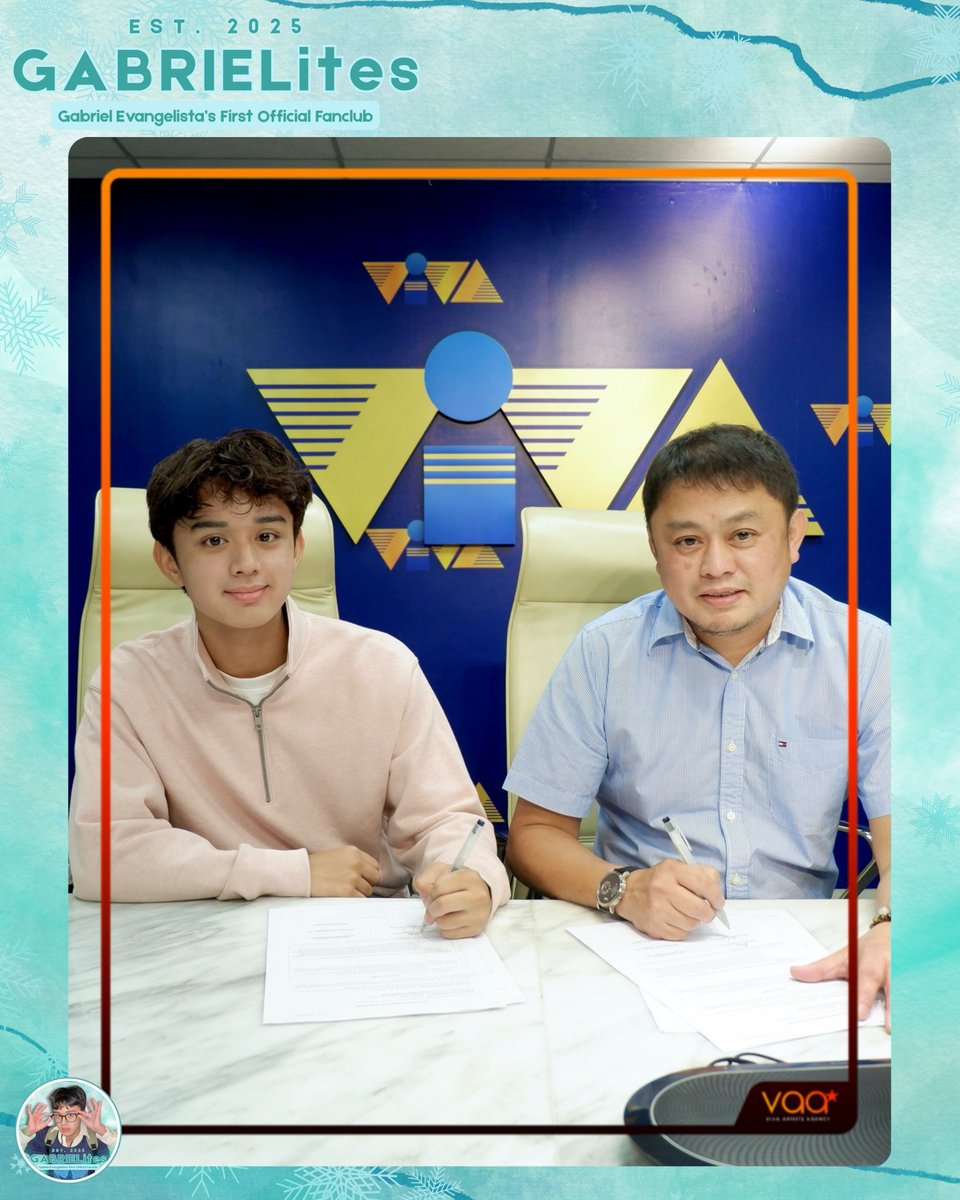 GABRIELitesOfc's tweet photo. On 22nd of May 2025, @VivaArtists_ announced that Gabriel Evangelista is officially part of their roster of artists. ❄️

Congratulations Gabb and welcome to VAA Family! 💙

#GabrielEvangelista #GABRIELites #GabbiesForGabriel #GABRIELitesOfficial #GABRIELitesOFC https://t.co/LDMCgTiB45