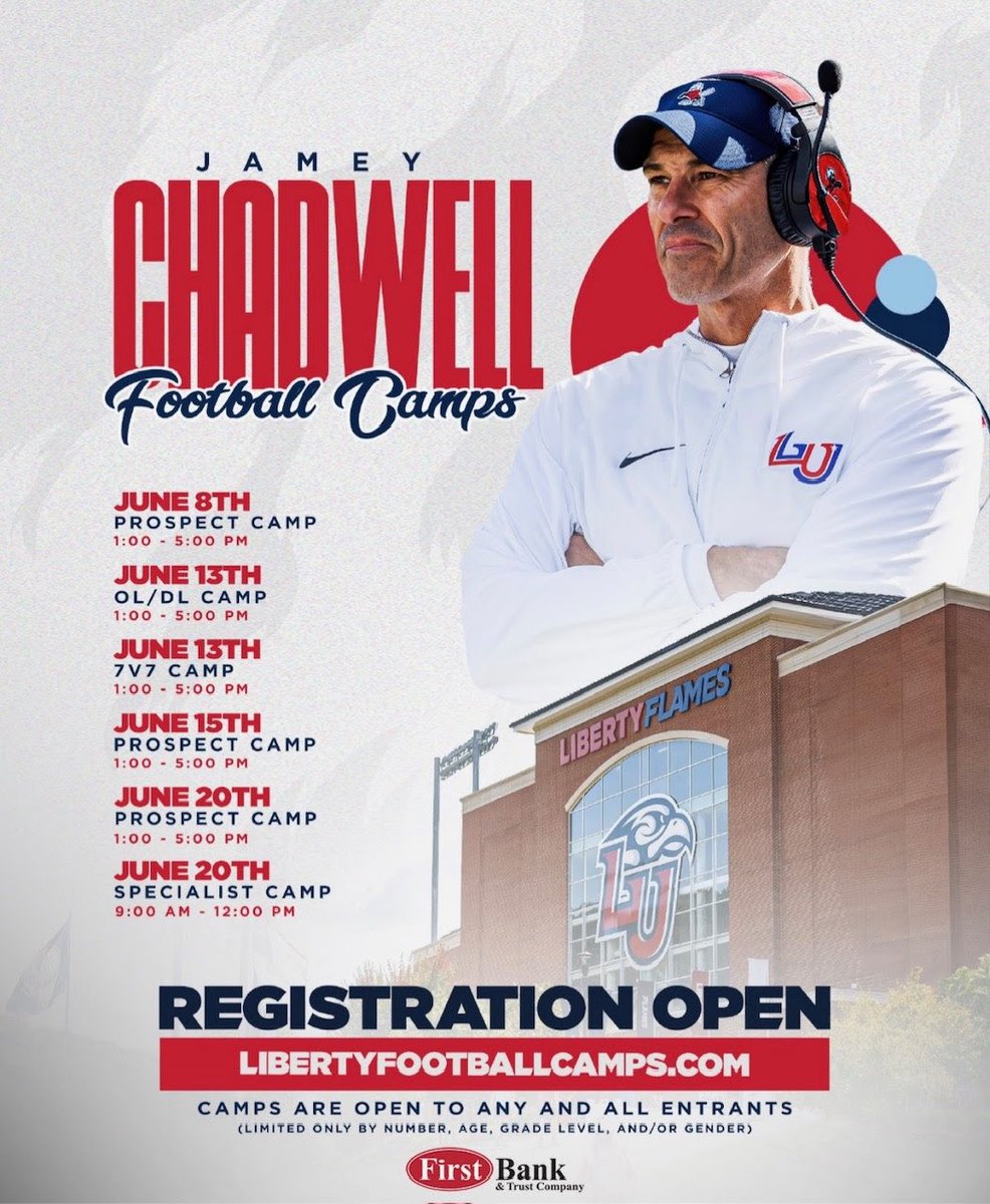 Shammah Cabell (@shammahcabell27) on Twitter photo Thanks for the camp invite <a href="/Coach_D13/">Devon Doyle</a> at <a href="/LibertyFootball/">Liberty Football</a> ❗️<a href="/LUFBRecruiting/">Liberty Football Recruiting</a> <a href="/Tony_TDUB/">Tony Washington</a> <a href="/LaDonteHarris/">Coach LaDonte Harris</a> <a href="/coachisaacFB/">Newland Isaac</a> <a href="/willykorn/">Willy Korn</a> Thanks for the camp invite <a href="/Coach_D13/">Devon Doyle</a> at <a href="/LibertyFootball/">Liberty Football</a> ❗️<a href="/LUFBRecruiting/">Liberty Football Recruiting</a> <a href="/Tony_TDUB/">Tony Washington</a> <a href="/LaDonteHarris/">Coach LaDonte Harris</a> <a href="/coachisaacFB/">Newland Isaac</a> <a href="/willykorn/">Willy Korn</a>