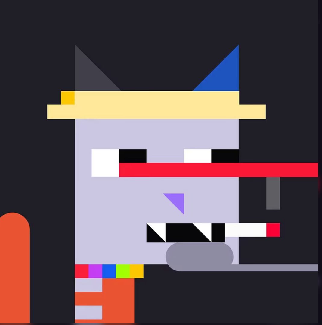 Just bought another laser eye Natcat, which also happens to be 1 of only 37 cats with 6️⃣ traits