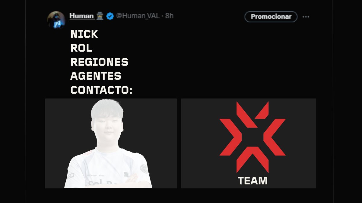 Buenas tardes, los movimientos en los equipos de #VCLlatam y #VCTGamechangers de LATAM están iniciando.

Me gustaría que me puedan ayudar a los @ con los recientes jugadores autorizados a escuchar ofertas o F/A, o en el mejor de los casos CITAR su tweet.