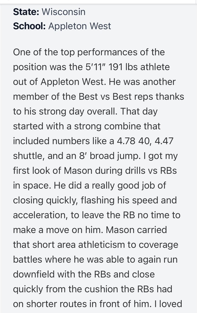 MasonSahli's tweet photo. Thank you @MJ_NFLDraft for the write up and evaluation. More to come! #appletonwest
@PrepRedzoneWI @More2SayPod
@dominickthomp10 @AWfootball2023
@braden_foss @CoachAdamSmith https://t.co/ytMQjzXTVy