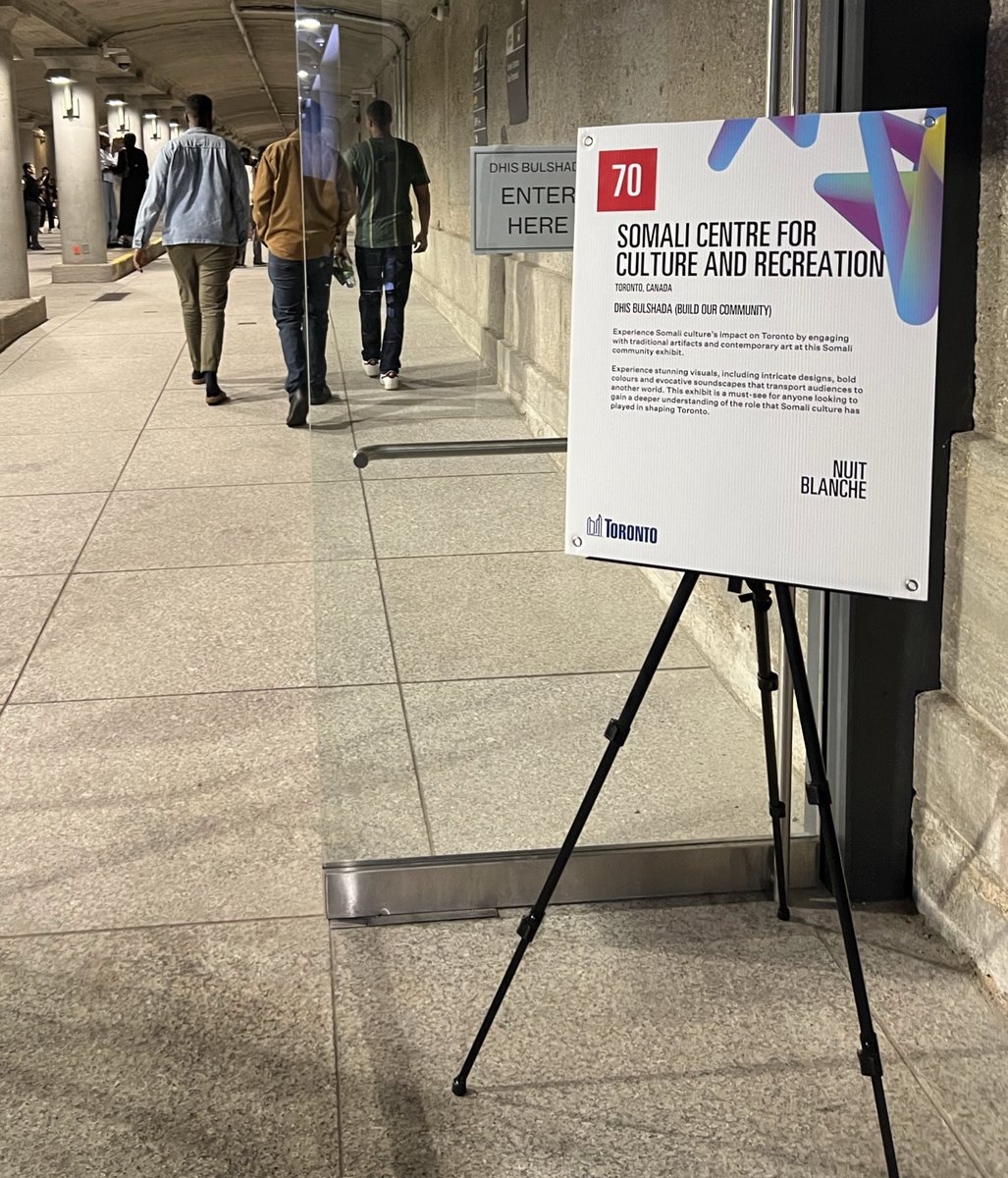 Aziz Farah (@azizfaarah) on Twitter photo This aqal display was part of the <a href="/SomaliCentreTO/">Somali Centre for Culture and Recreation</a>’s Dhis Bulshada art exhibit in Toronto, during Nuit Blanche in 2023. This aqal display was part of the <a href="/SomaliCentreTO/">Somali Centre for Culture and Recreation</a>’s Dhis Bulshada art exhibit in Toronto, during Nuit Blanche in 2023.